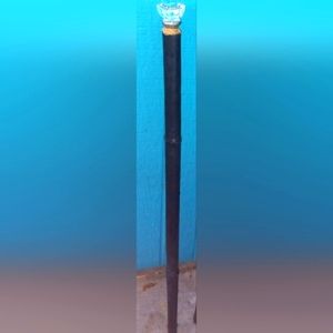 Leather walking cane